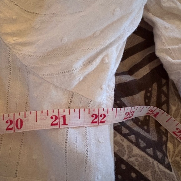 GAP Optic White Tab Henley Long sleeved Blouse Women’s XL - Picture 11 of 14